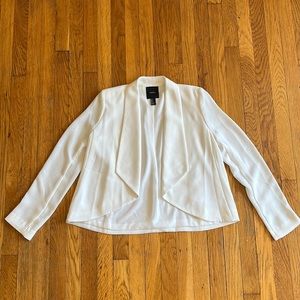 Forever 21 White Cropped Blazer- Size Medium